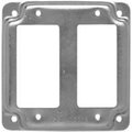 Racoorporated Electrical Box Cover, Square, Steel, Raised, GFCI Receptacle 809C